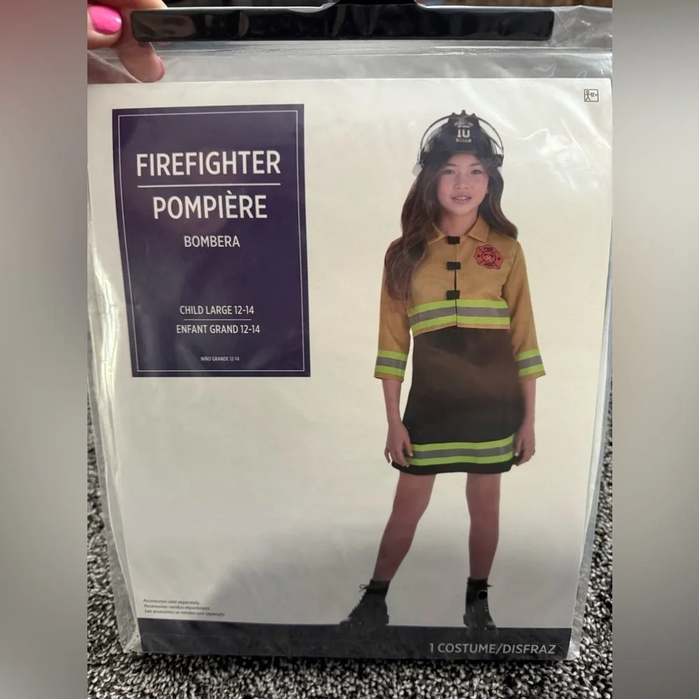 New Firefighter Costume for Kids - Yellow and Black